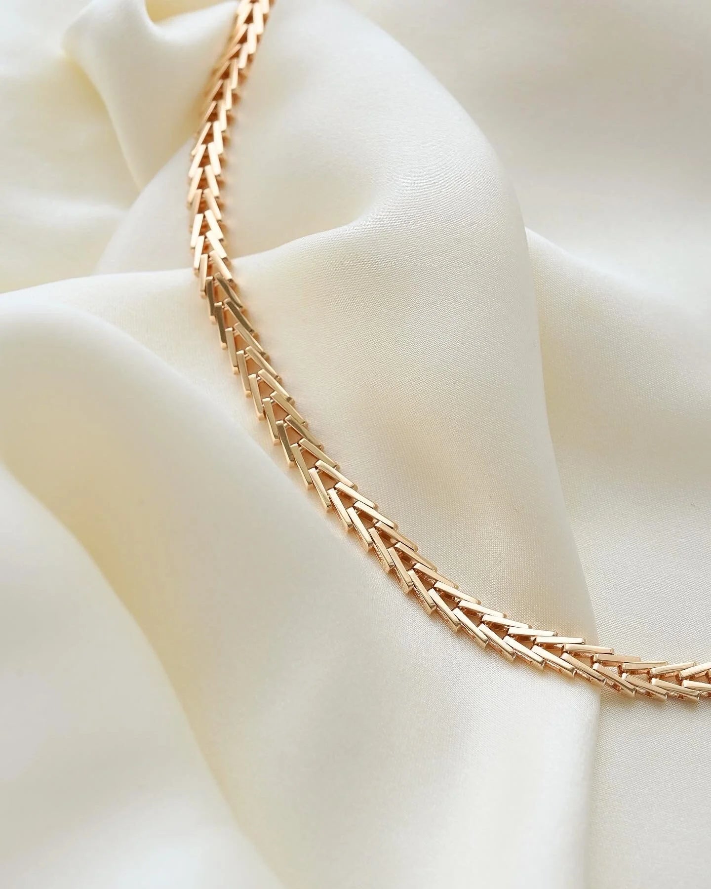Gorg Rare Lenght Danish Vintage Geneva Link Necklace 14K Gold