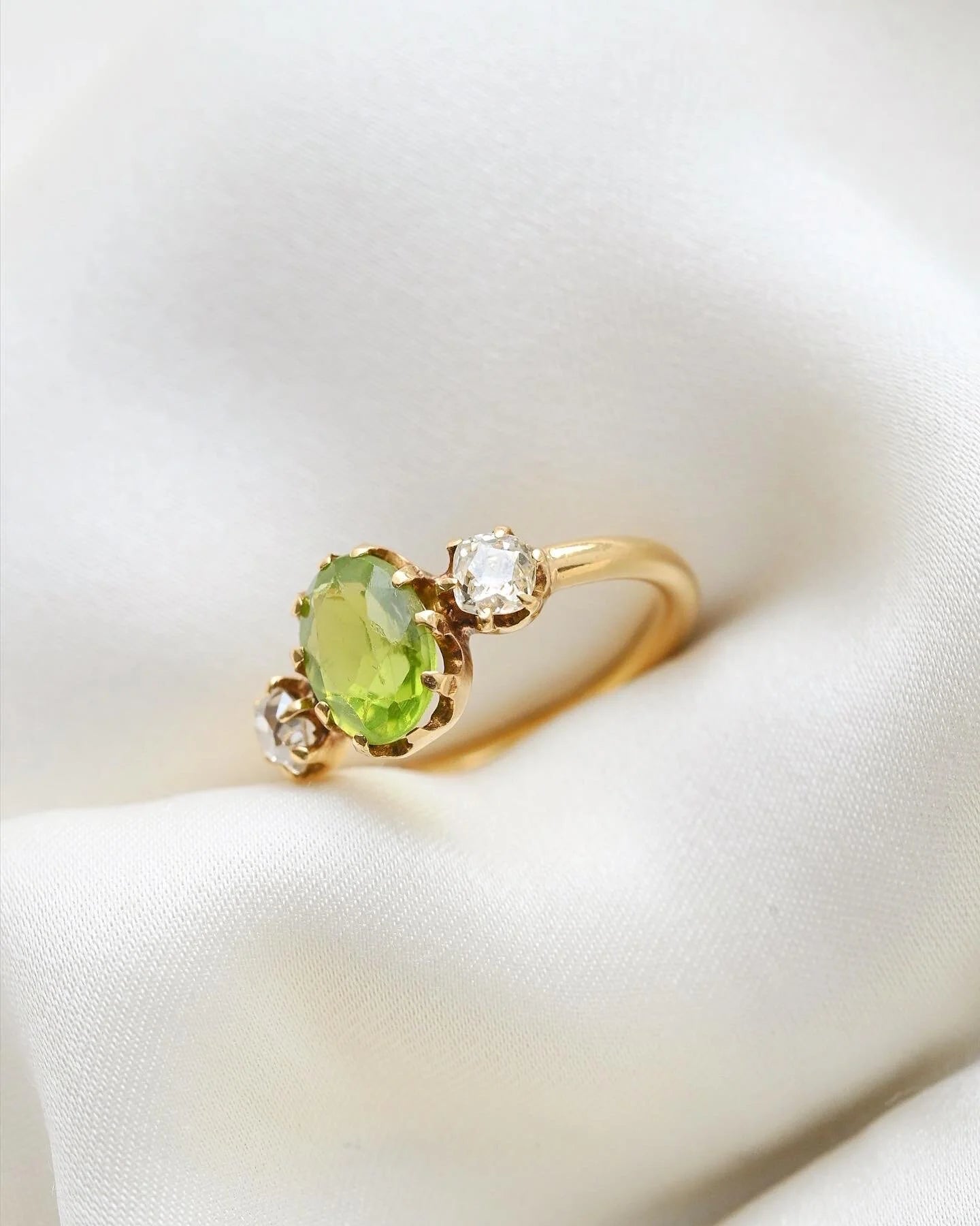 Gorg Antique Old Cut Diamond Rings 18K Gold Beg. 1900s