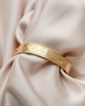 Gorgeous 1950 Vintage Engraved Bangle 18K Gold Sweden