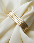 Super Heavy Sublime 52 Grams Danish Link Bracelet 14K Gold 1960s