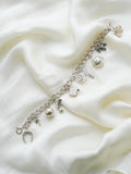 Swedish Vintage Bismarck Link Bracelet w Charms 1960 Sterling Silver
