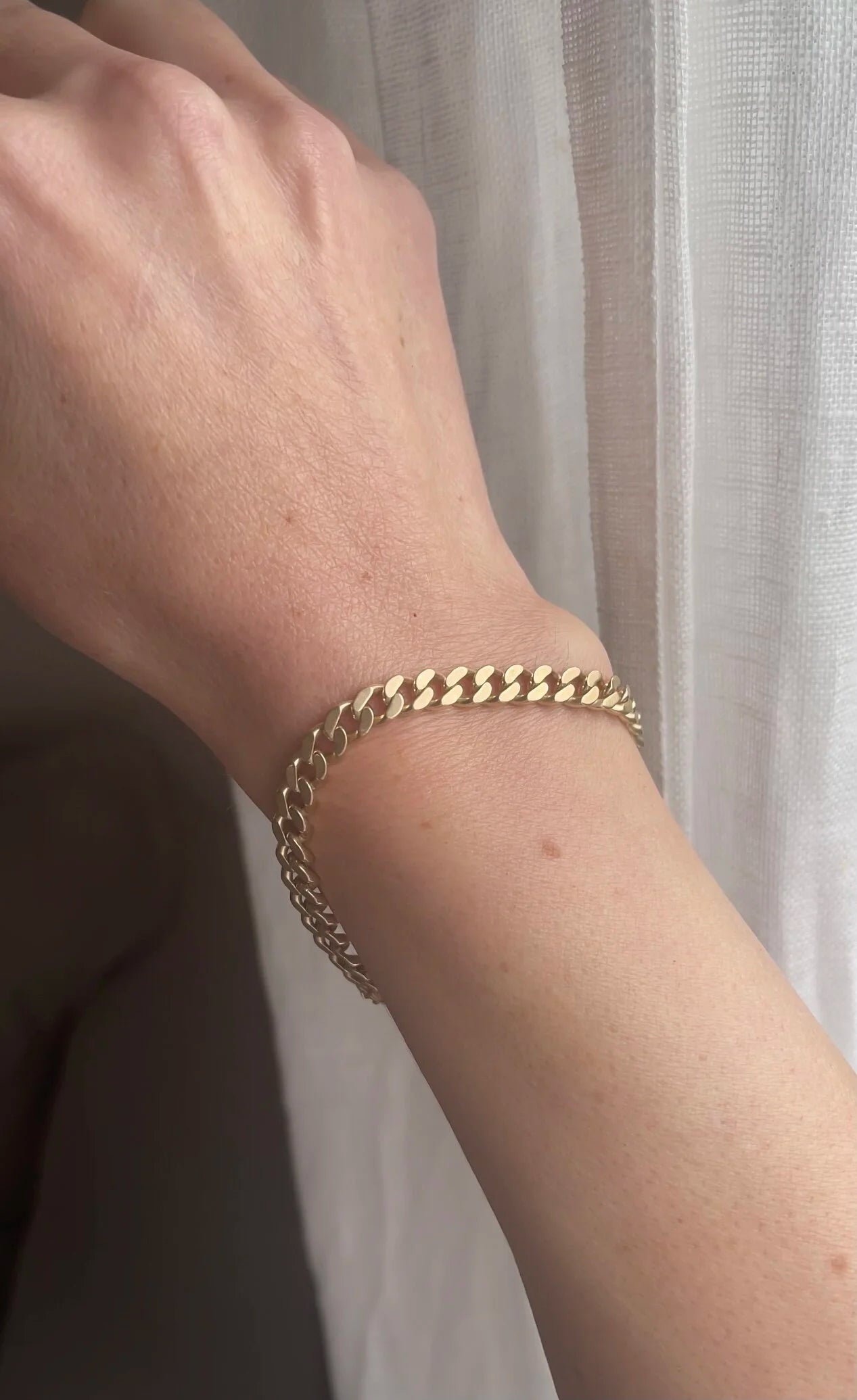 Substantial Danish Curb Link 14K Gold 20 Grams