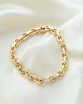 Perfect Danish Vintage Dream Link Bracelet 14K Gold