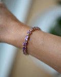 Insane Vintage Amethyst Bracelet 18K Gold