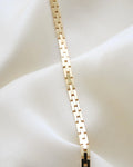 Versatile Vintage Baby Brick Link Necklace 14K Gold