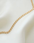 Irresistible Swedish Baby Brick Link Necklace by Ceson 18K Gold
