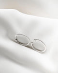 Perfect Estate Diamond Hoop Earrings 14K Gold 0.30 Carats