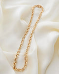 Ultra Heavy Chunky 55 Grams Danish Vintage Anchor Necklace 14K Gold 1970