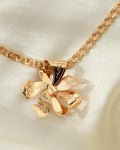 Vintage Bow Pendant/ Brooch 18K Gold 1947