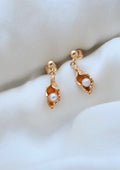 Special Vintage Organic Pearl Earrings 18K Gold Sweden