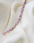 Insane Vintage Amethyst Bracelet 18K Gold