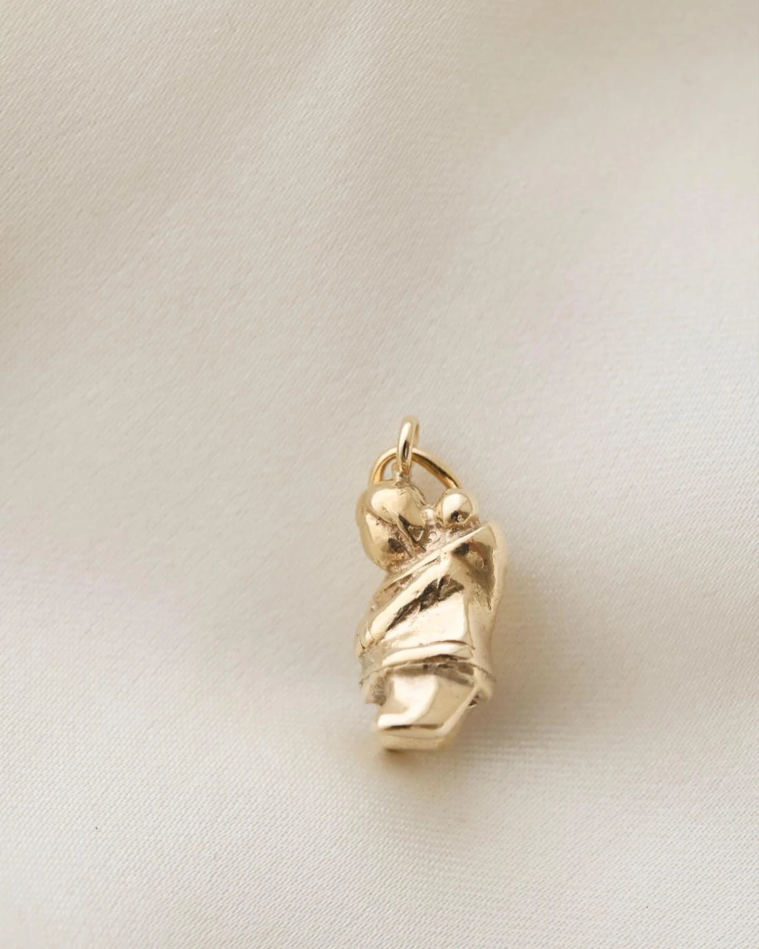 Mamma and Baby Charm 8K Gold