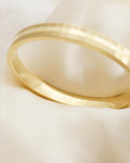 Super Heavy Gorg Bangle 14K Gold 1970s Sweden
