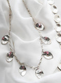 Gorgeous Mid Century Vintage Silver Set w Bracelet and Necklace Sweden 1958