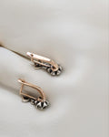 The Sweetest Antique Old Cut Diamond Earrings 18K Gold