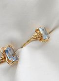 Amazing Antique Romantic Ornament Spinel Ring 18K Gold