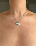 Beautiful Dainty Tennis Necklace 3 Carats Natural Diamonds 18K Gold