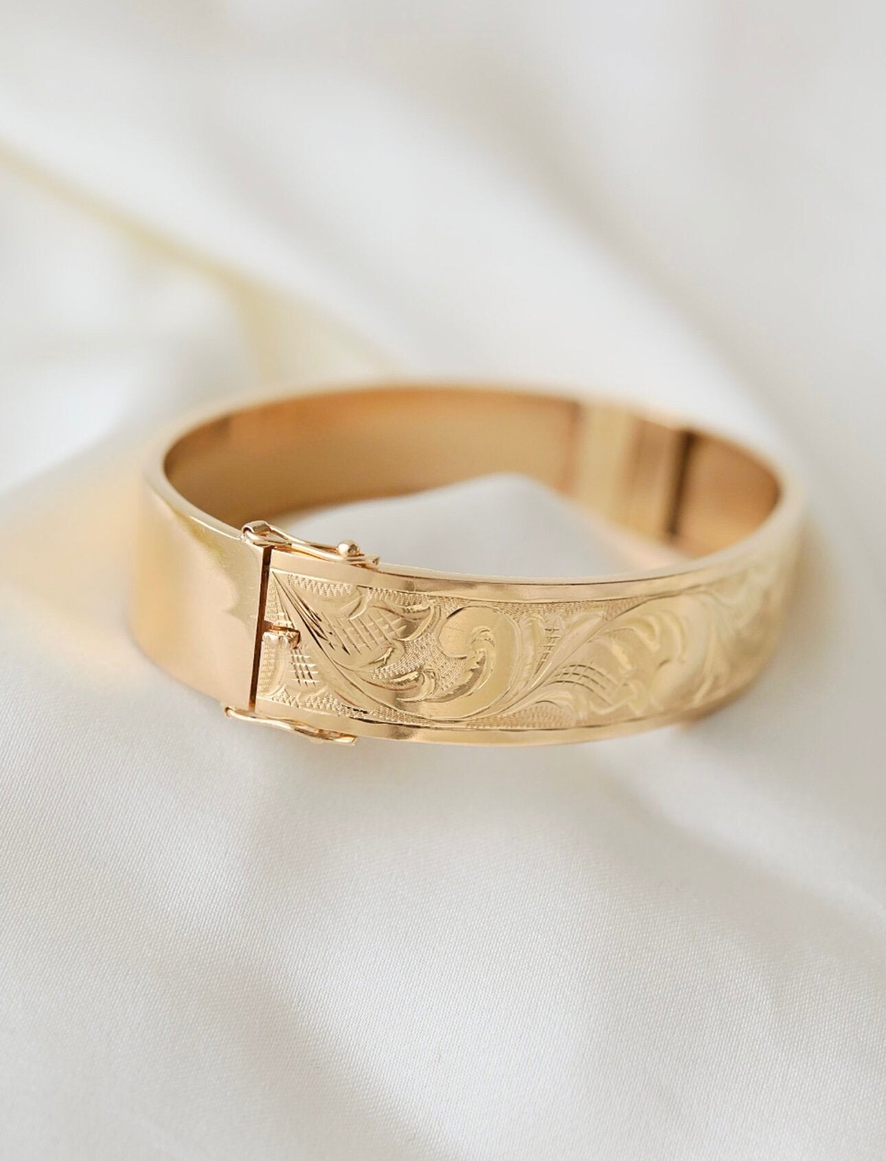 Antique Bangle Smaller Wrist 18K Gold 1930 Sweden