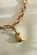 The Little Mermaid Sizeable Anchor Bracelet 14K Rose Toned Gold 1960s