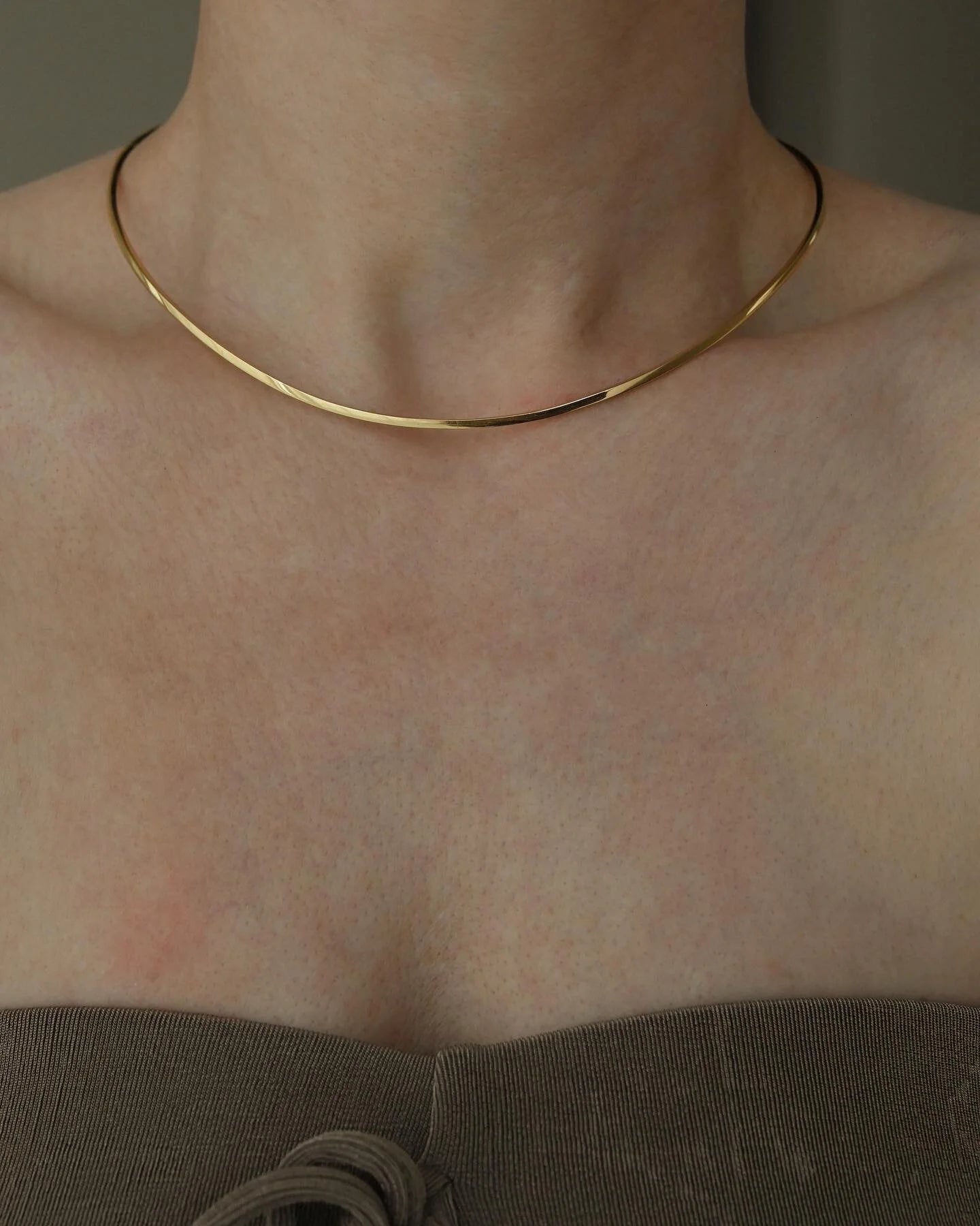 Incredible 24 Grams Vintage Choker Necklace 18K Gold