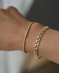 Extreme Top Condition Rose Toned Swedish Vintage Bismarck Bracelet 18K Gold 1970