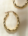 Gorg Twisted Vintage Hoops 18K gold