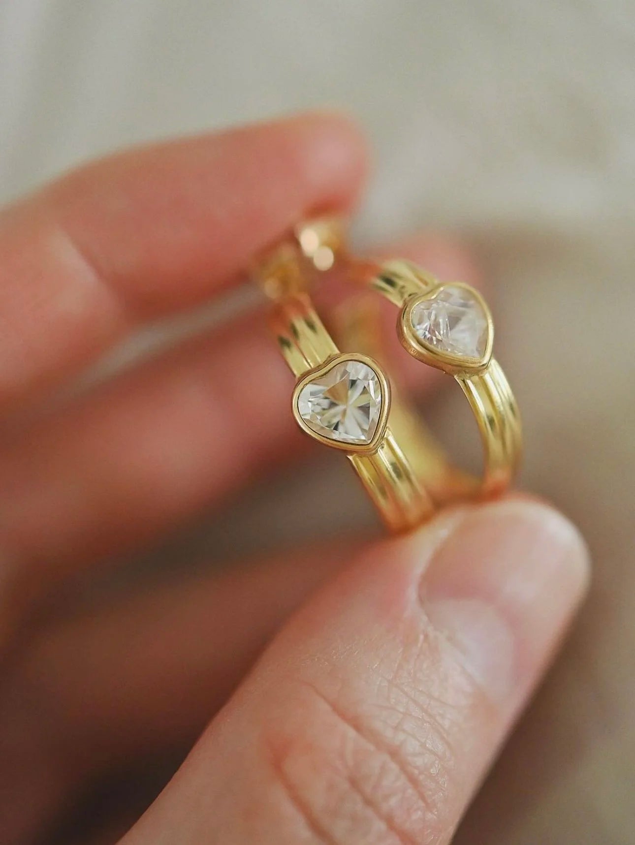 Cutest Hoops Ever 18K Gold 1960s