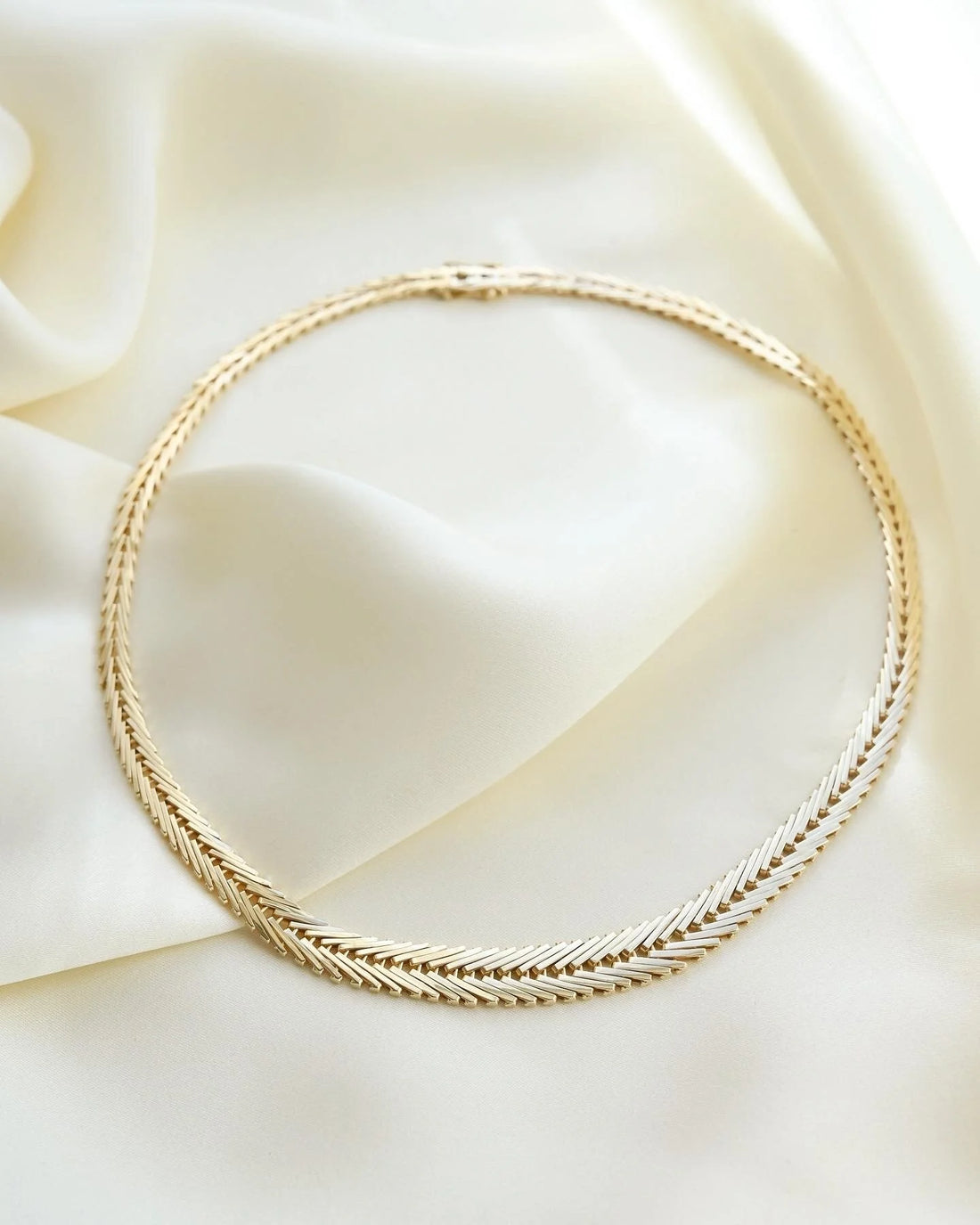 Perfect Geneva Link Necklace by Carl Ove Frydenberg 14K Gold 1970