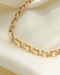 Glowing Heavy Danish Vintage Anchor Chain 14K Gold