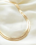 Special Release! (Number 3) Heavy Wide Danish Geneva Link Necklace 14K Gold 1960