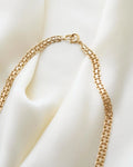 Swedish Vintage Star X Link Necklace 18K Gold 1953