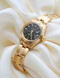 Rolex Oyster Perpetual Datejust Ladies Mint Condition Full Set Box and Papers 18K Gold 1978