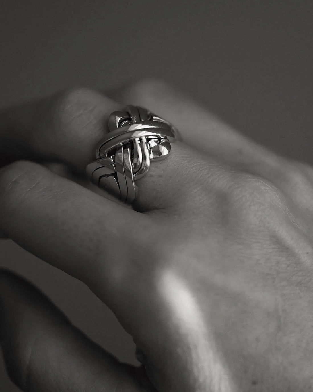 The Amazing 18 Grams (!) Grand Dame Puzzle Ring 14K Gold