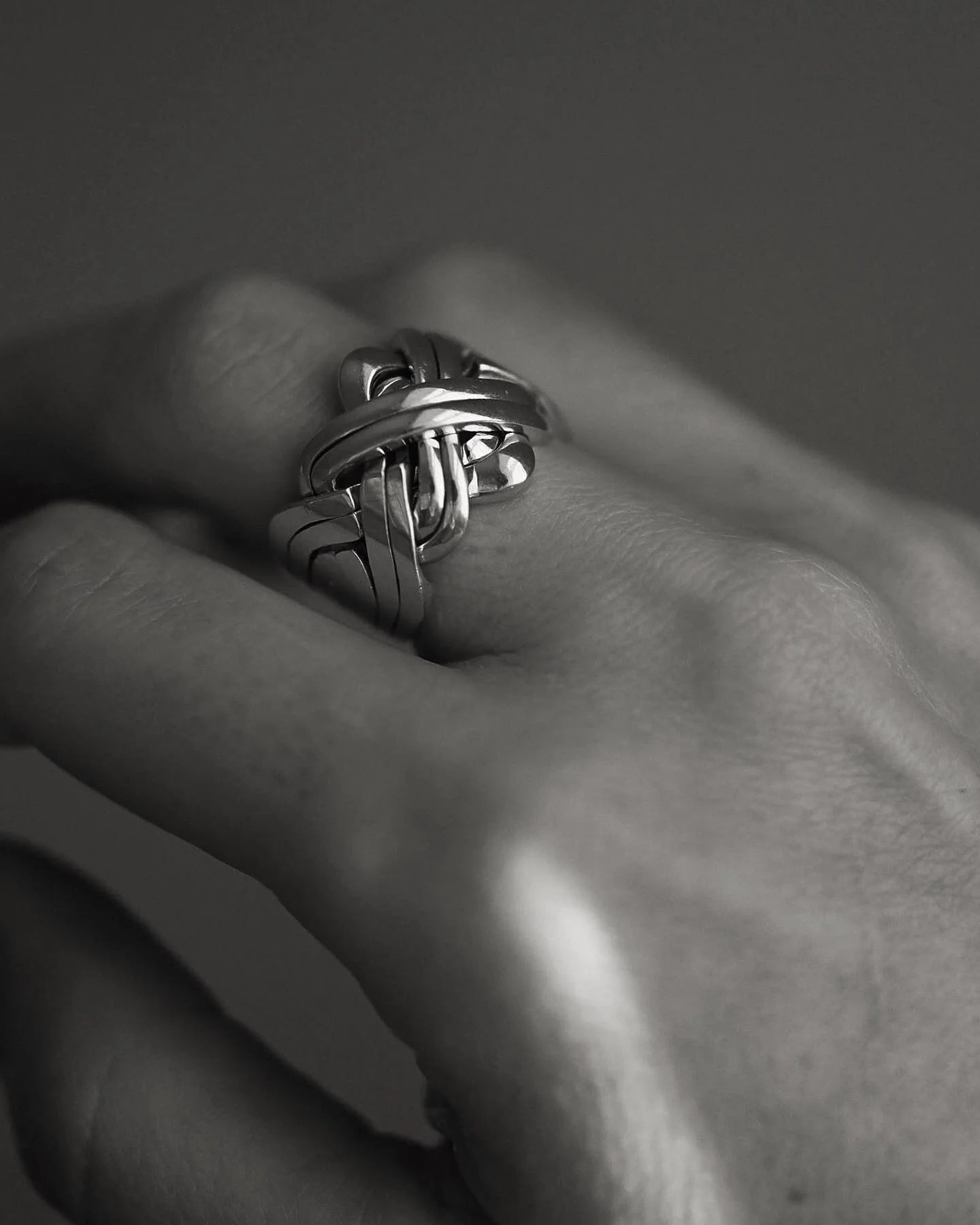 The Amazing 18 Grams (!) Grand Dame Puzzle Ring 14K Gold
