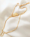 Rare Long Thick Vintage Box Chain Necklace 18K Gold