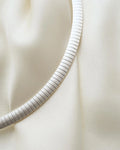 Danish Omega Link Chain Brushed Silver