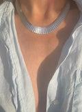 High Shine Fabulous Scandinavian Vintage Necklace in Silver