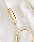30 mm Vintage Hoop Earrings 18K Gold