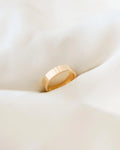 Rare Shaped Swedish Vintage Ring Band 18K Gold 1970