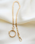 Antique Watch Chain Curb Link 18K Solid Gold