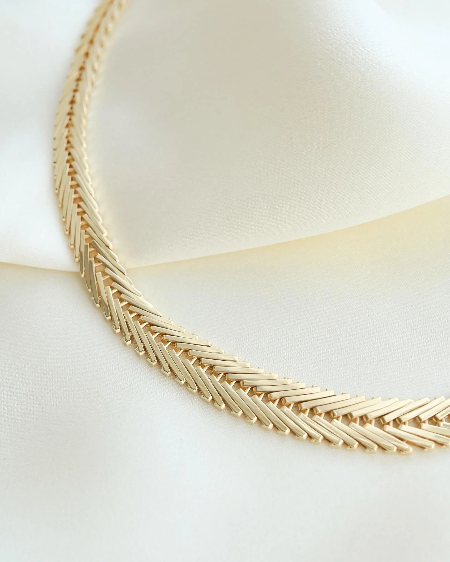 Perfect Geneva Link Necklace by Carl Ove Frydenberg 14K Gold 1970