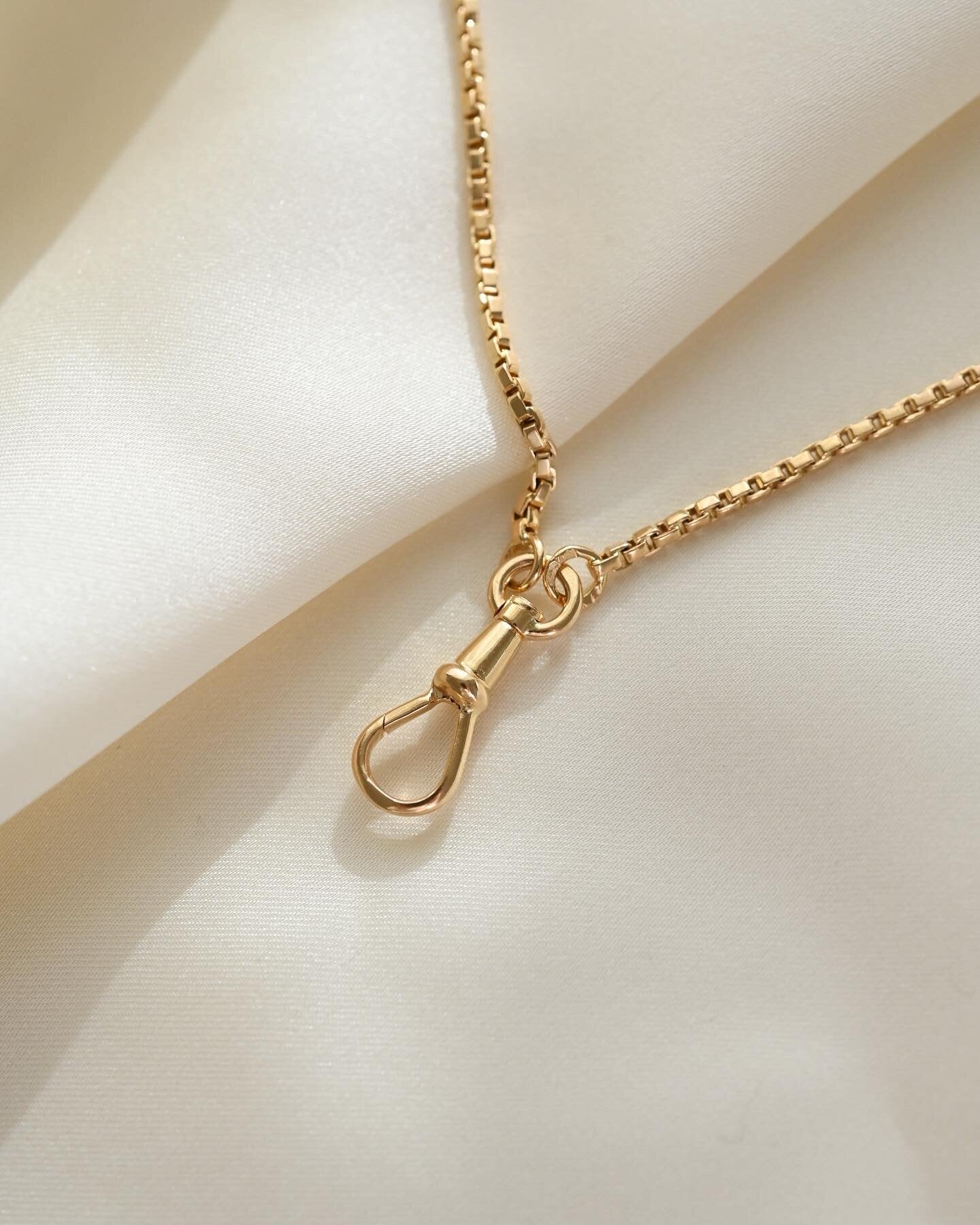 Heavy Sublime 60 Inches Long Guard Chain 18K Gold 1940s