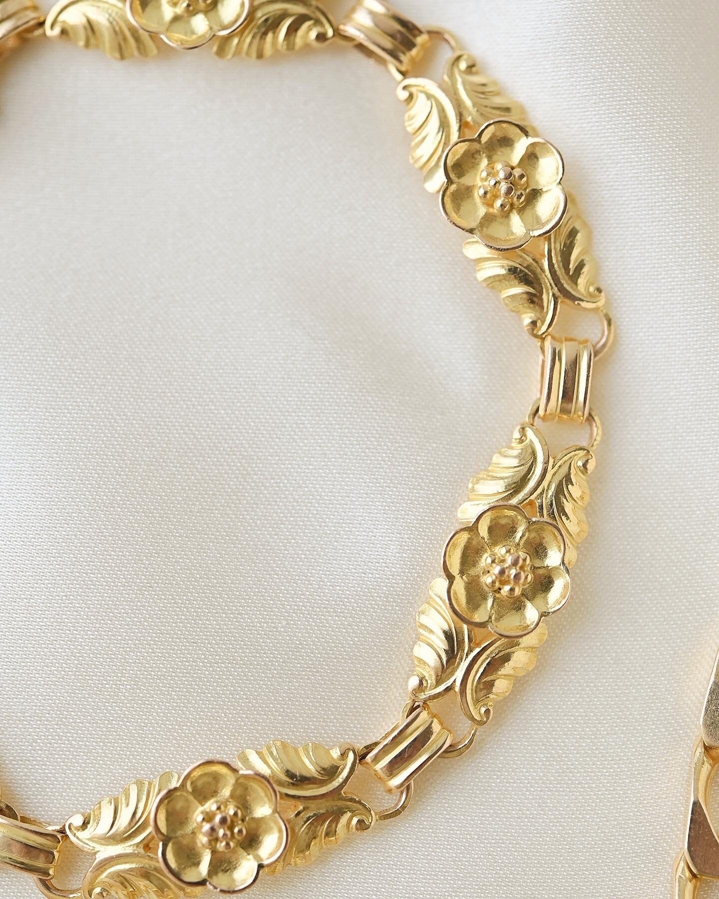 Rare Antique Bracelet By Georg Jensen 18K Gold Beg. 1900s