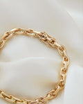 Stunningly Gorgeous Chunky Danish Vintage Anchor Link Bracelet 14K Gold