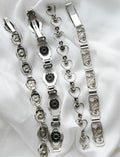 Heart Link Bracelet Silver Sweden 1940s