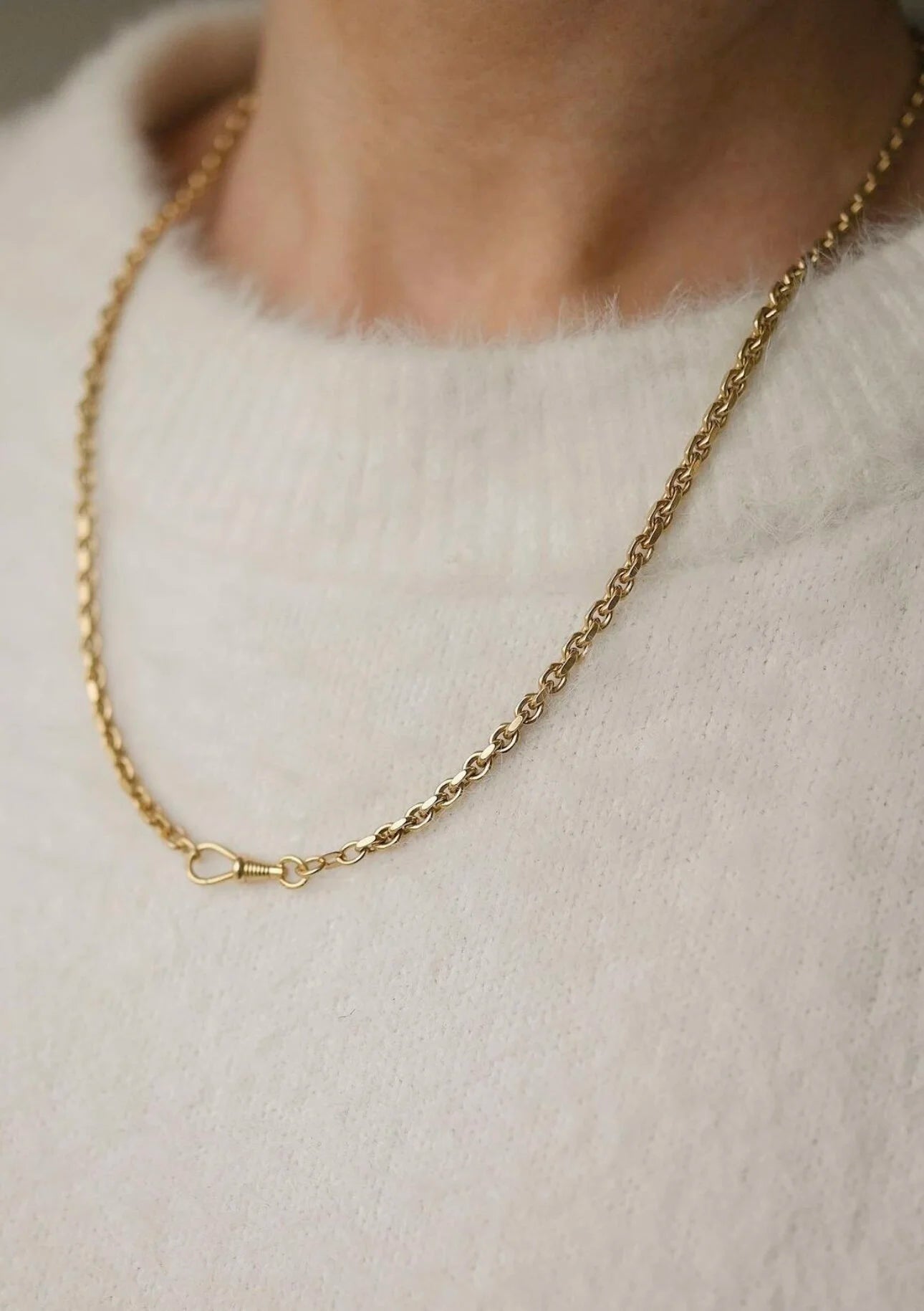 Perfect Danish Anchor Link Chain 8K Gold