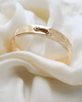 2-in-1 Vintage Bangle Polished or Engraved 18K Gold 1950s