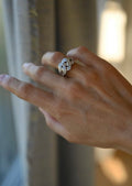 Incredible Intertwining Heart Ring 18K Gold 1990s Denmark