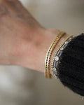 Amazing Danish Vintage Link Bracelet by Ove Fogh Pedersen 14K Gold 1966
