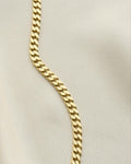 Vintage Curb Link Chain 22.8 Inches 14K Gold 1970